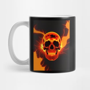 skull with lava Mug